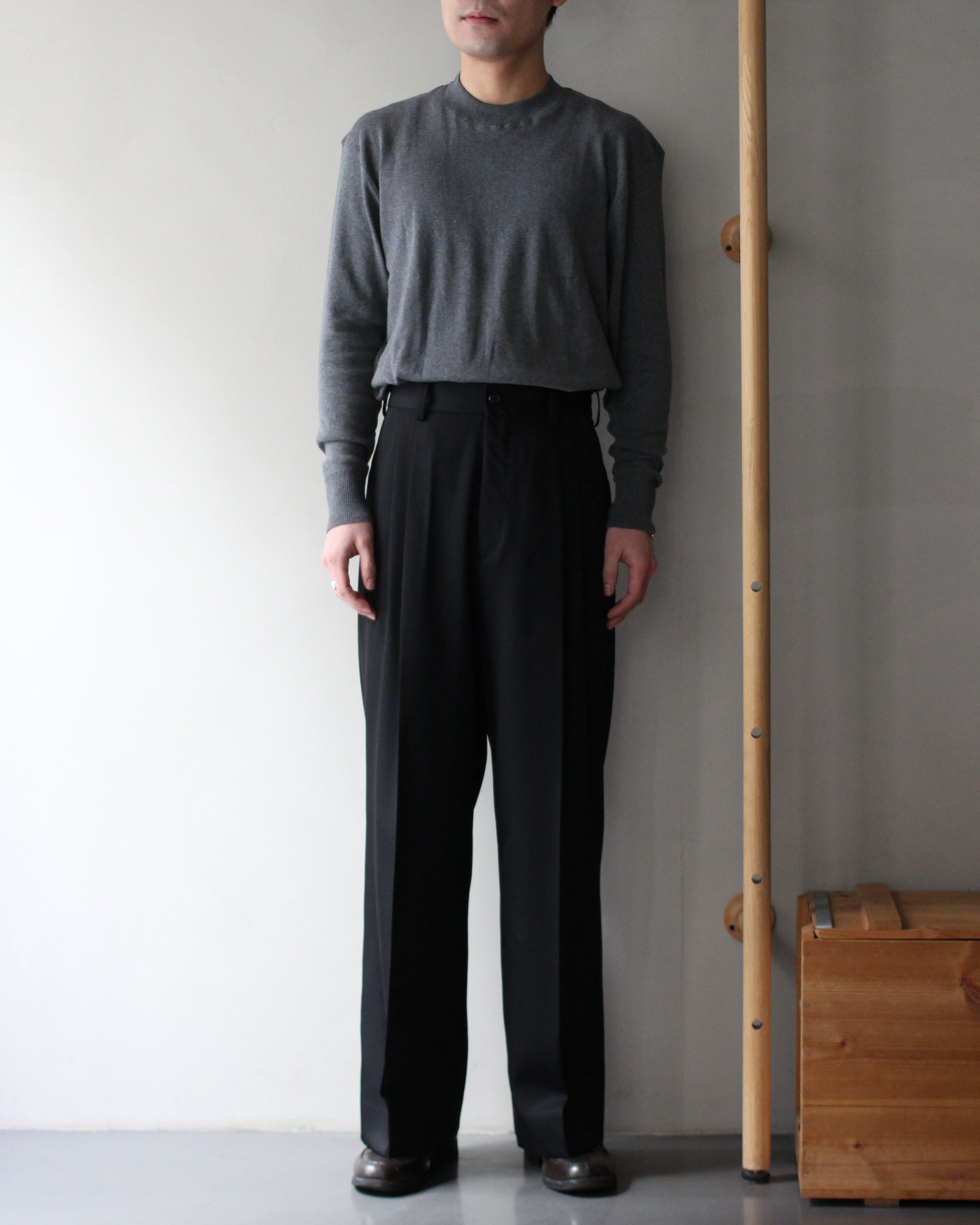 ssstein/LONG WIDE TROUSERS 