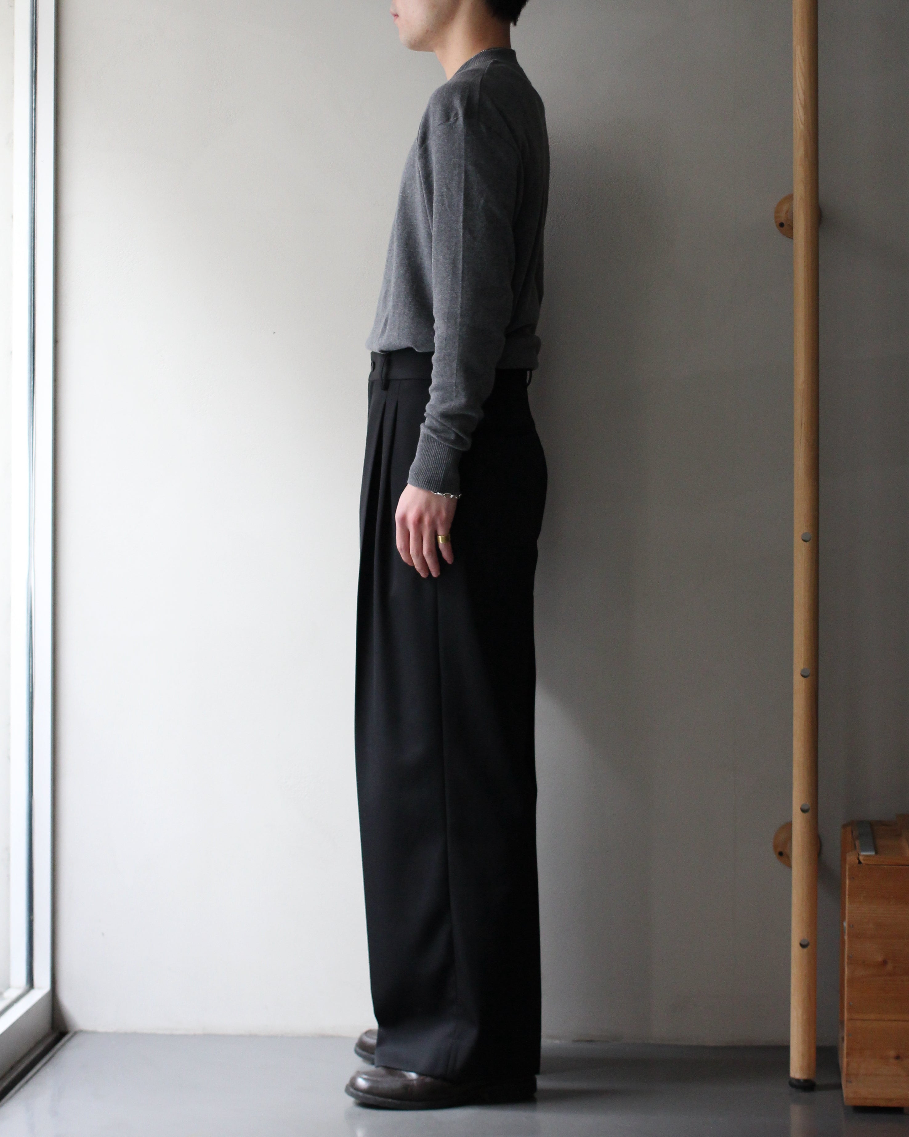 ssstein/LONG WIDE TROUSERS 