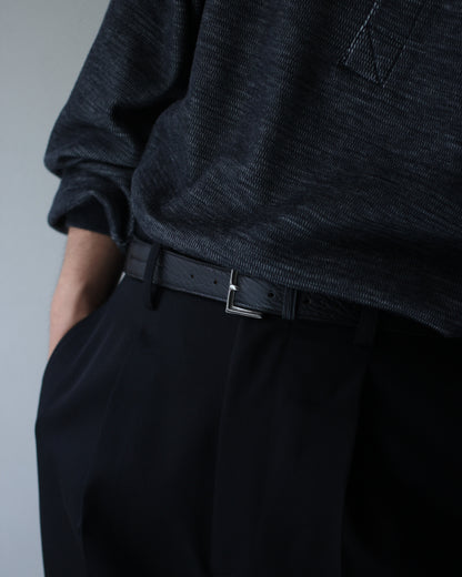 forme/Dress Jodhpurs belt "Sealskin#Black"