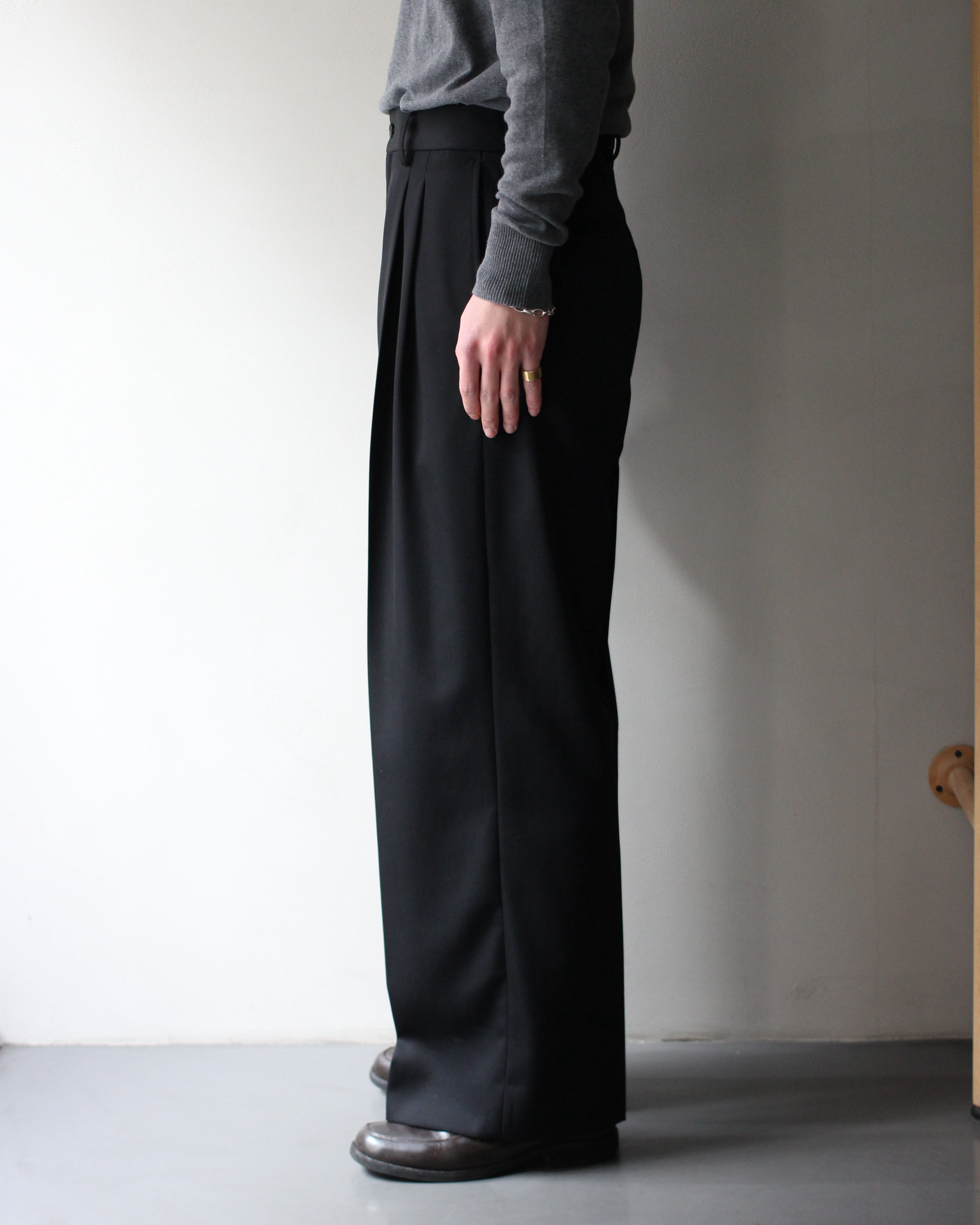 ssstein/LONG WIDE TROUSERS 