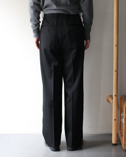 ssstein/LONG WIDE TROUSERS "BLACK"
