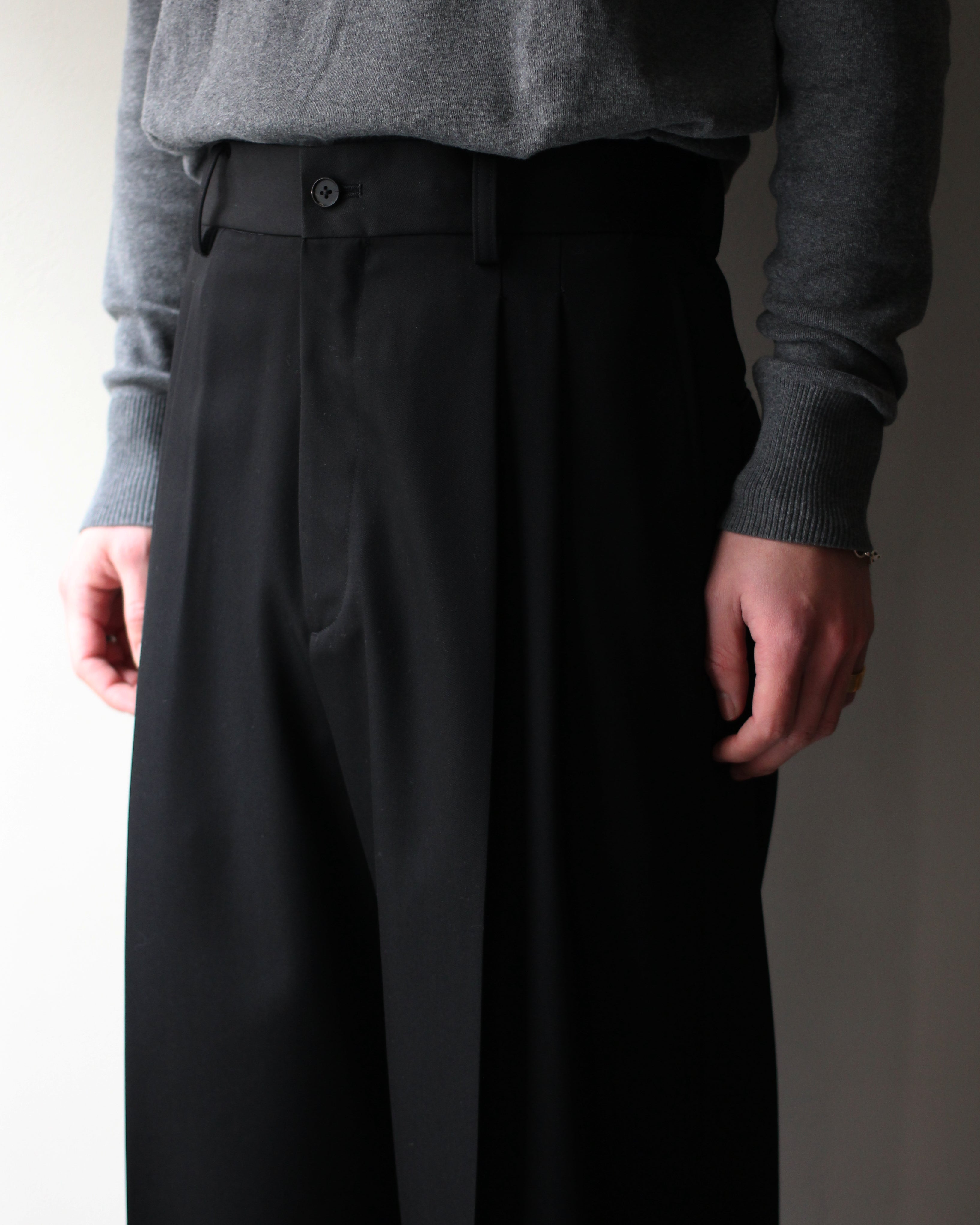 ssstein/LONG WIDE TROUSERS 
