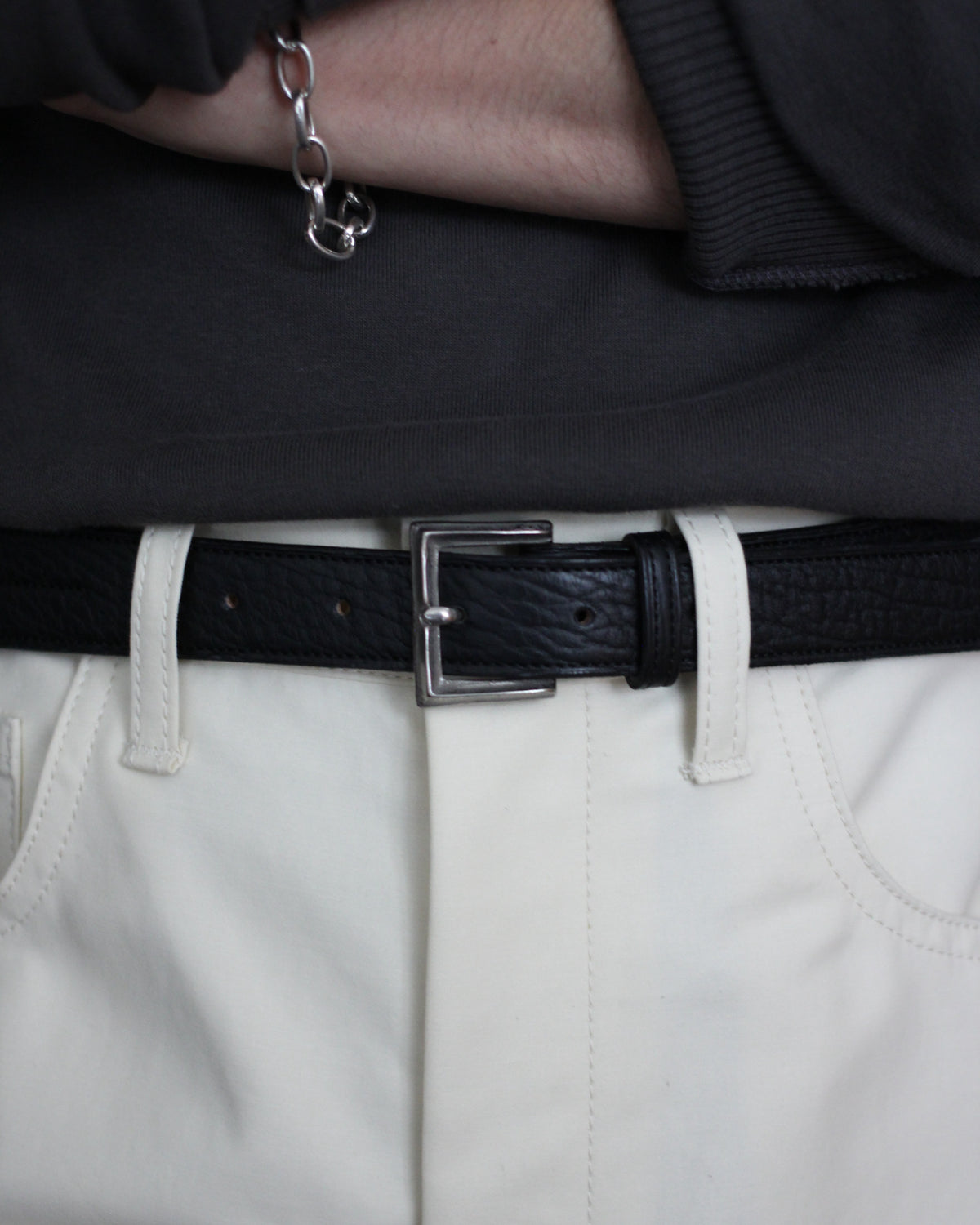 forme/Dress Jodhpurs belt "Sealskin#Black"