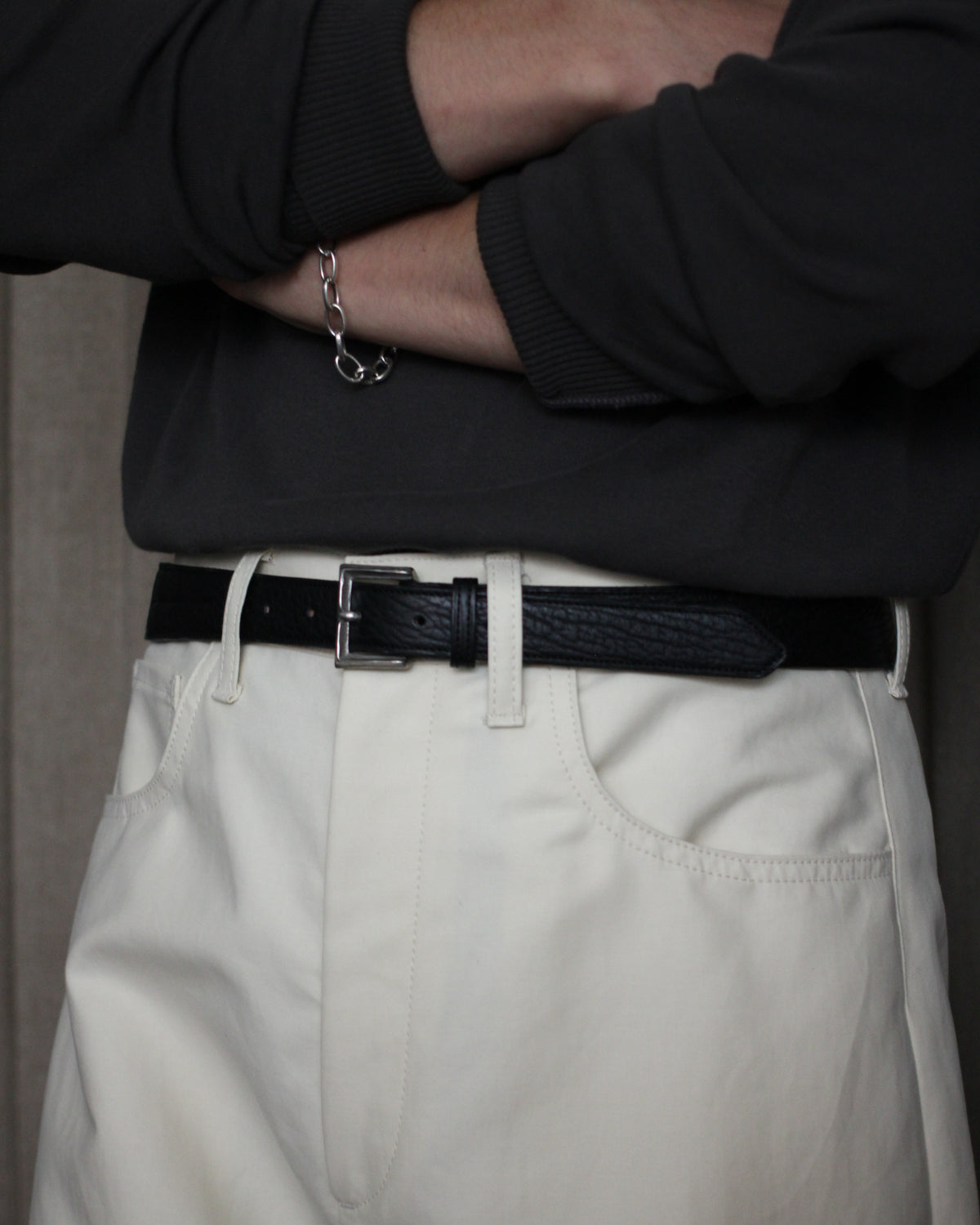 forme/Dress Jodhpurs belt "Sealskin#Black"