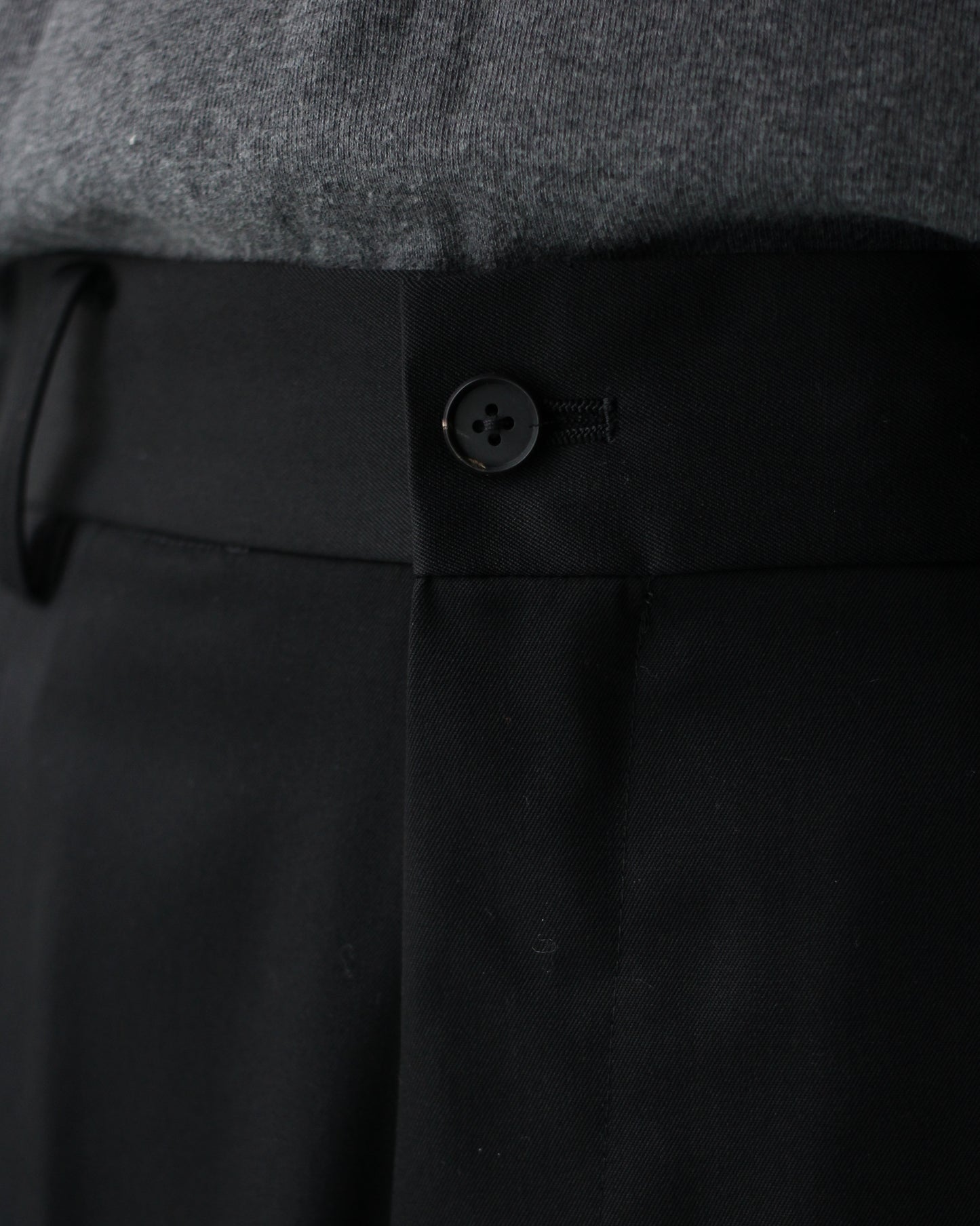 ssstein/LONG WIDE TROUSERS "BLACK"