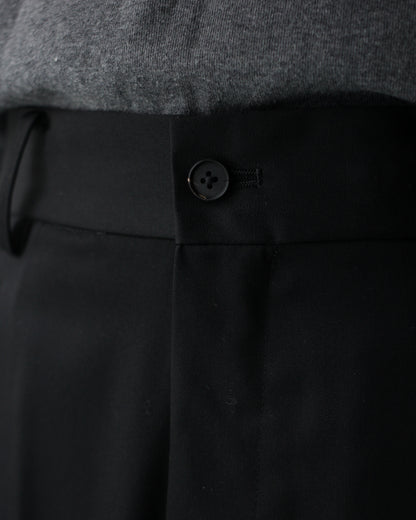 ssstein/LONG WIDE TROUSERS "BLACK"