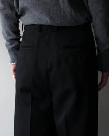 ssstein/LONG WIDE TROUSERS "BLACK"