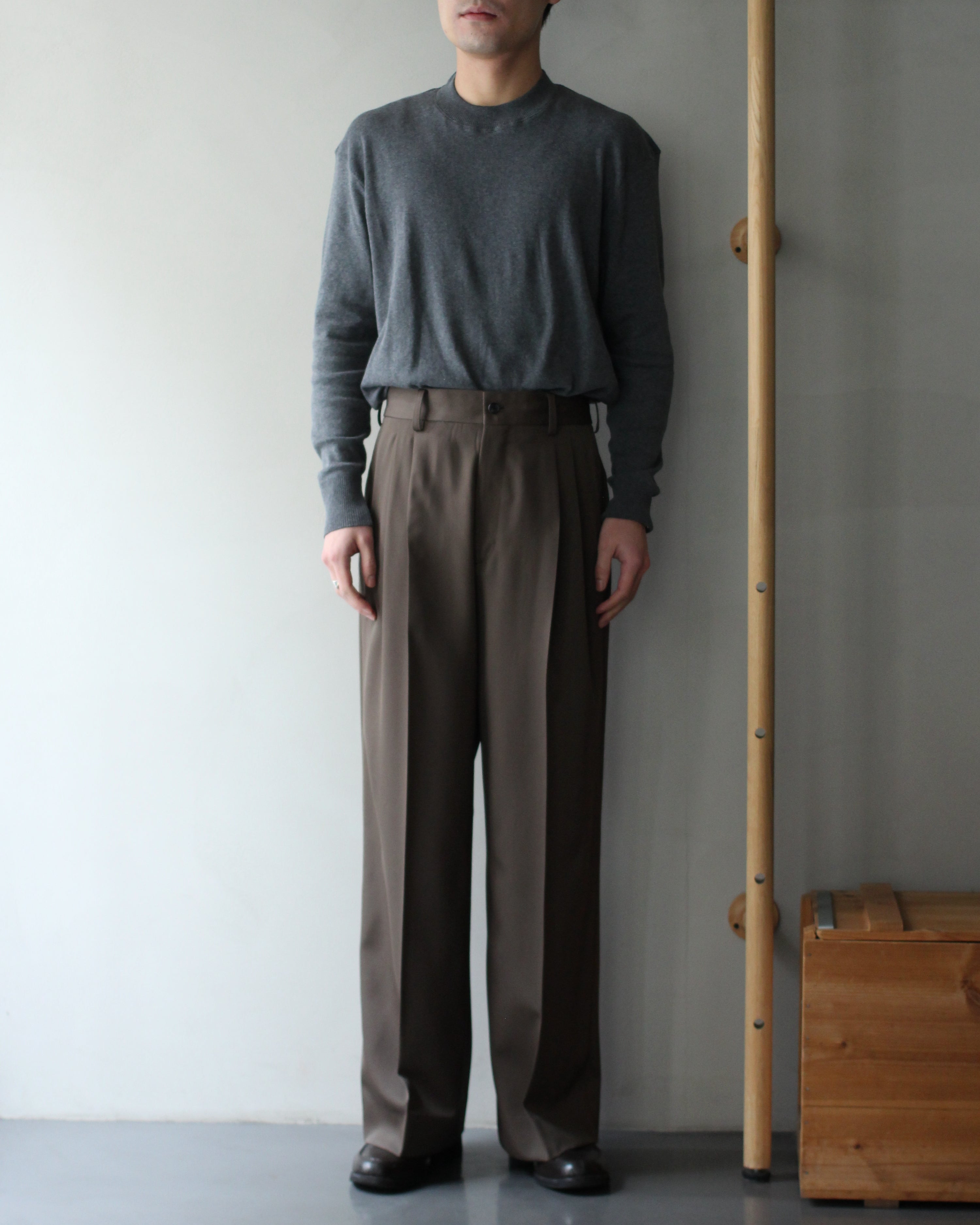 ssstein/LONG WIDE TROUSERS 