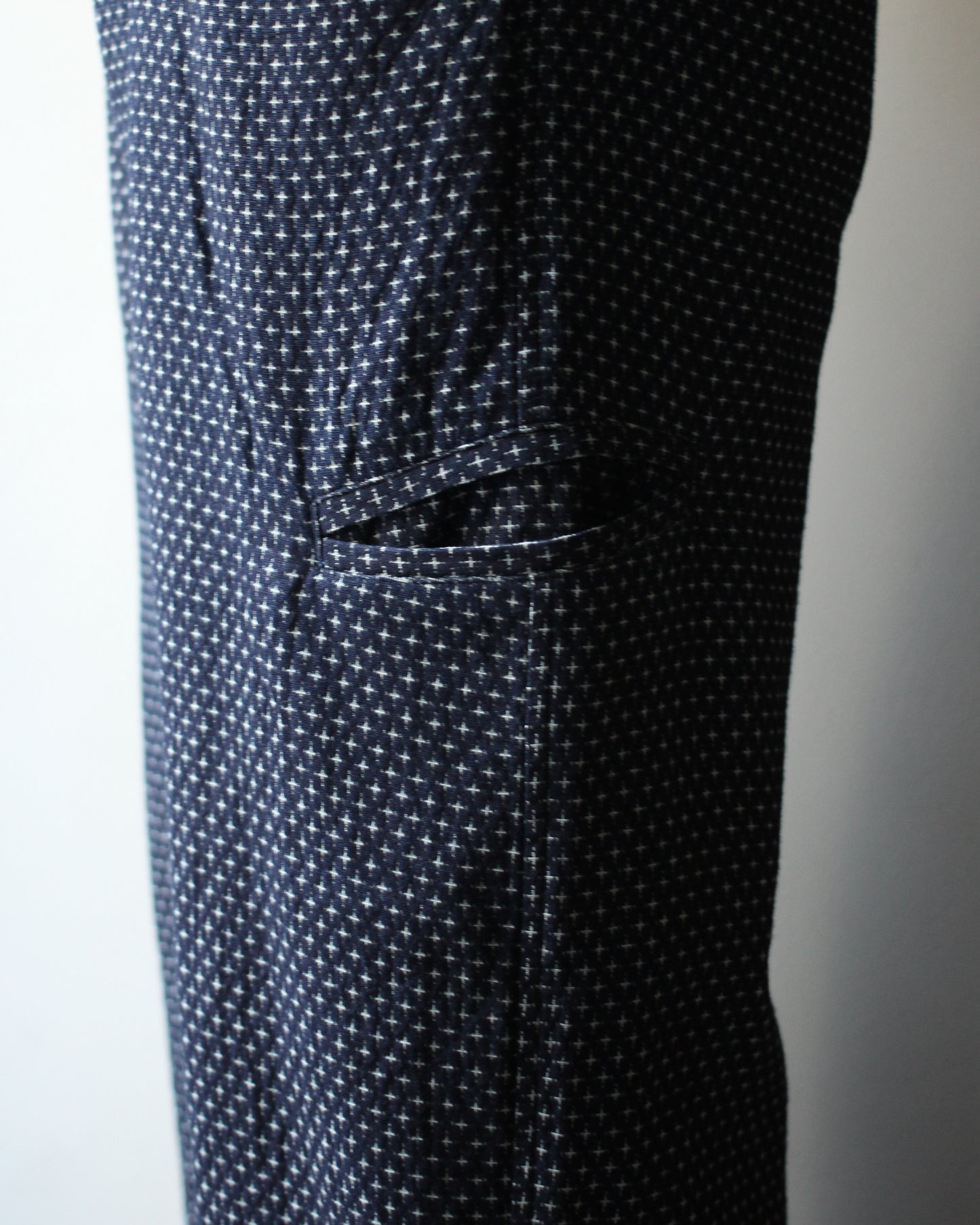 RIKU UMEHARA/FLOWER VASE PANTS "NAVY"