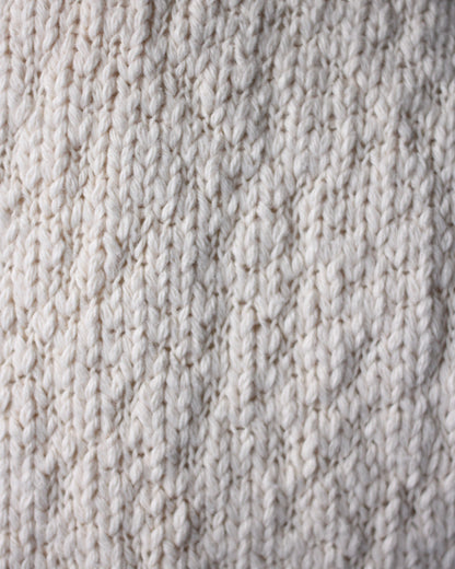 RIKU UMEHARA/BASKET KNIT VEST "BEIGE"