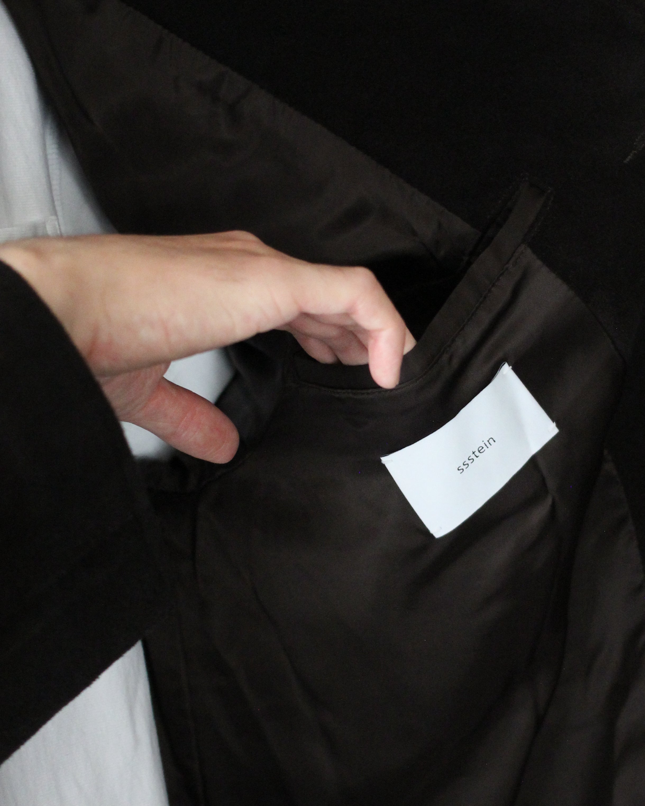 ssstein スエード　レザー　カージャケット　ダークブラウン ssstein/COW SUEDE CAR JACKET