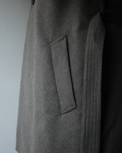 ssstein/WOOL DOESKIN HALF COAT "TAUPE"