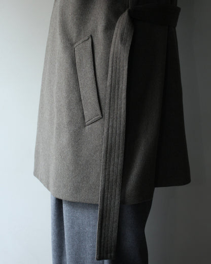 ssstein/WOOL DOESKIN HALF COAT "TAUPE"