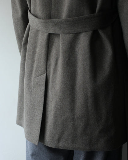 ssstein/WOOL DOESKIN HALF COAT "TAUPE"