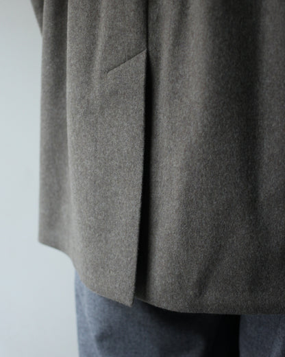 ssstein/WOOL DOESKIN HALF COAT "TAUPE"