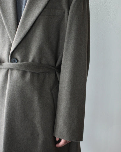 ssstein/WOOL DOESKIN HALF COAT "TAUPE"