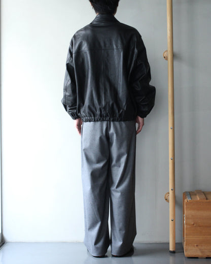 ssstein/CALF ZIP SHORT JACKET "BLACK"
