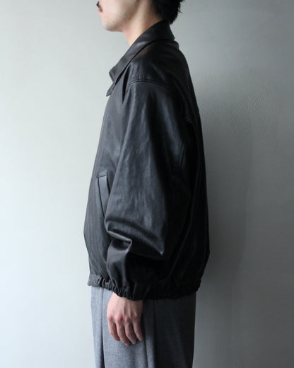 ssstein/CALF ZIP SHORT JACKET "BLACK"