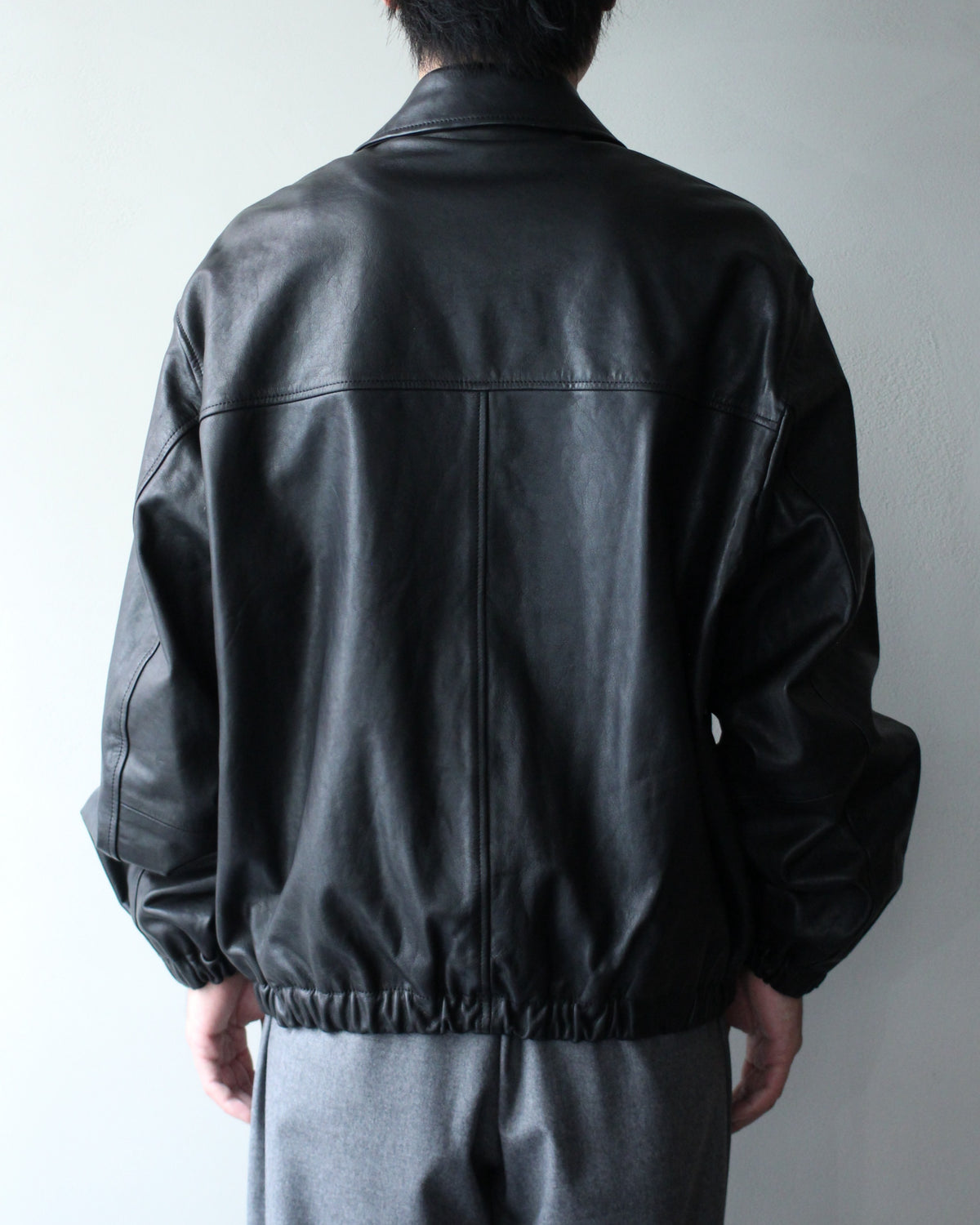 ssstein/CALF ZIP SHORT JACKET "BLACK"