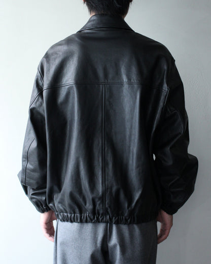 ssstein/CALF ZIP SHORT JACKET "BLACK"