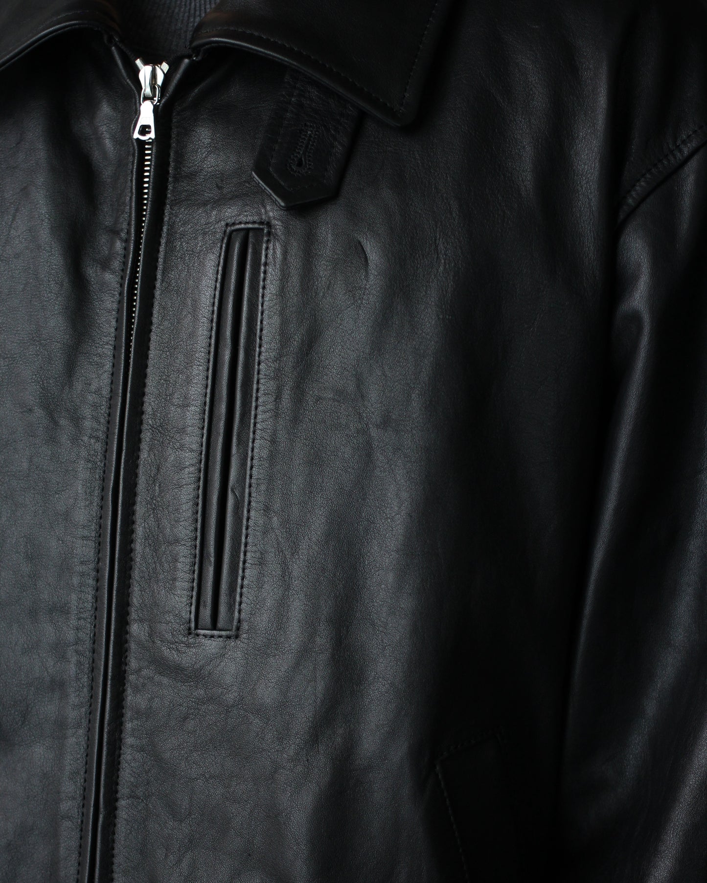 ssstein/CALF ZIP SHORT JACKET "BLACK"