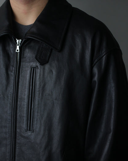 ssstein/CALF ZIP SHORT JACKET "BLACK"