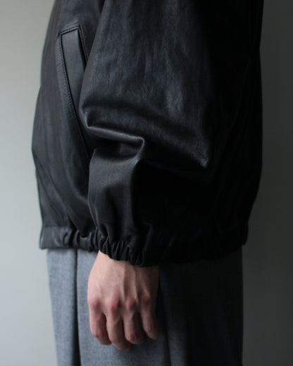 ssstein/CALF ZIP SHORT JACKET "BLACK"