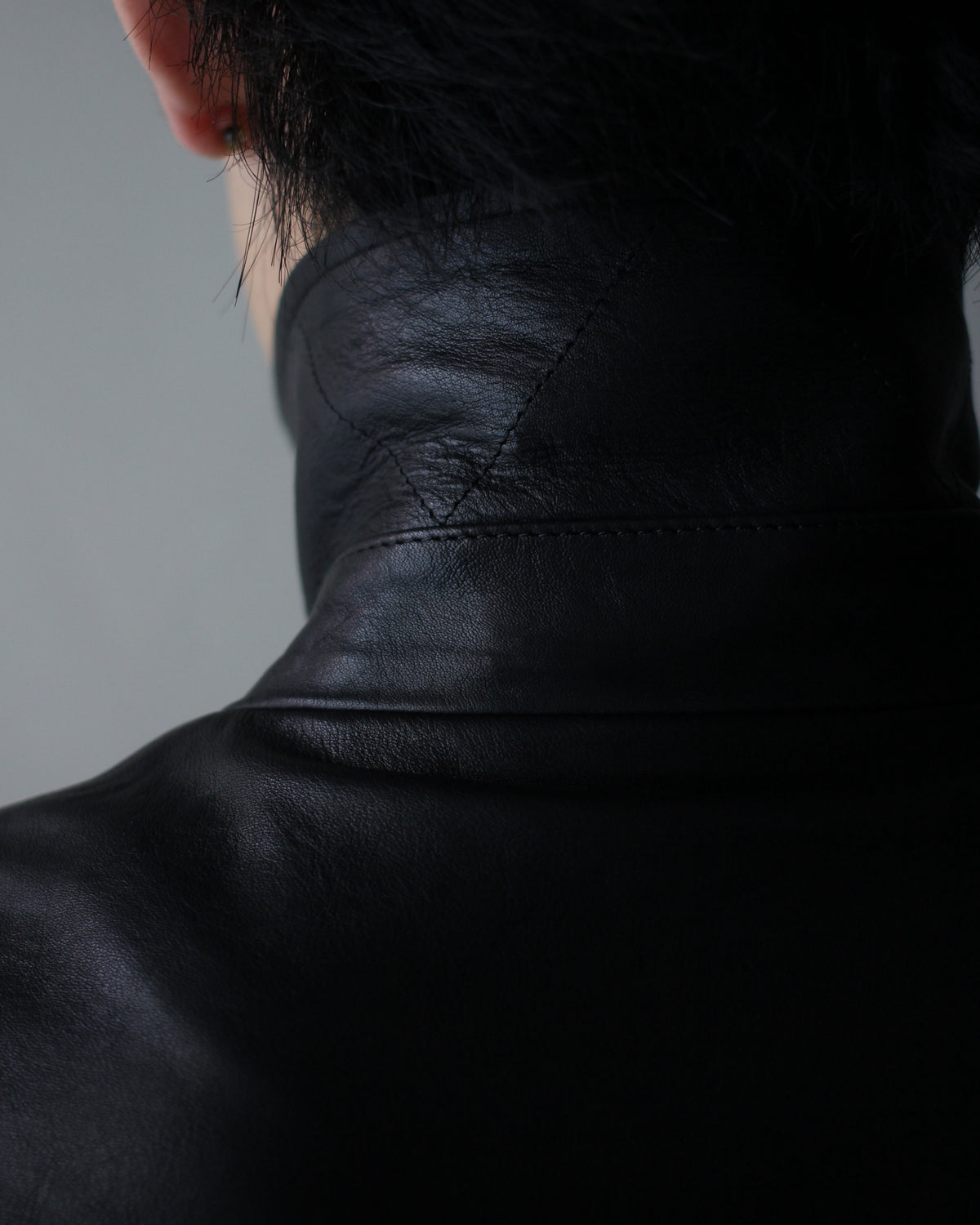 ssstein/CALF ZIP SHORT JACKET "BLACK"