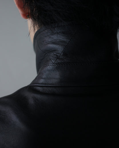 ssstein/CALF ZIP SHORT JACKET "BLACK"