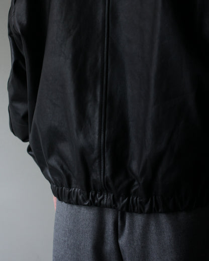 ssstein/CALF ZIP SHORT JACKET "BLACK"