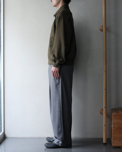 ssstein/BRITISH TWEED HARRINGTON JACKET "TWEED CHECK"