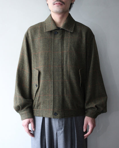 ssstein/BRITISH TWEED HARRINGTON JACKET "TWEED CHECK"