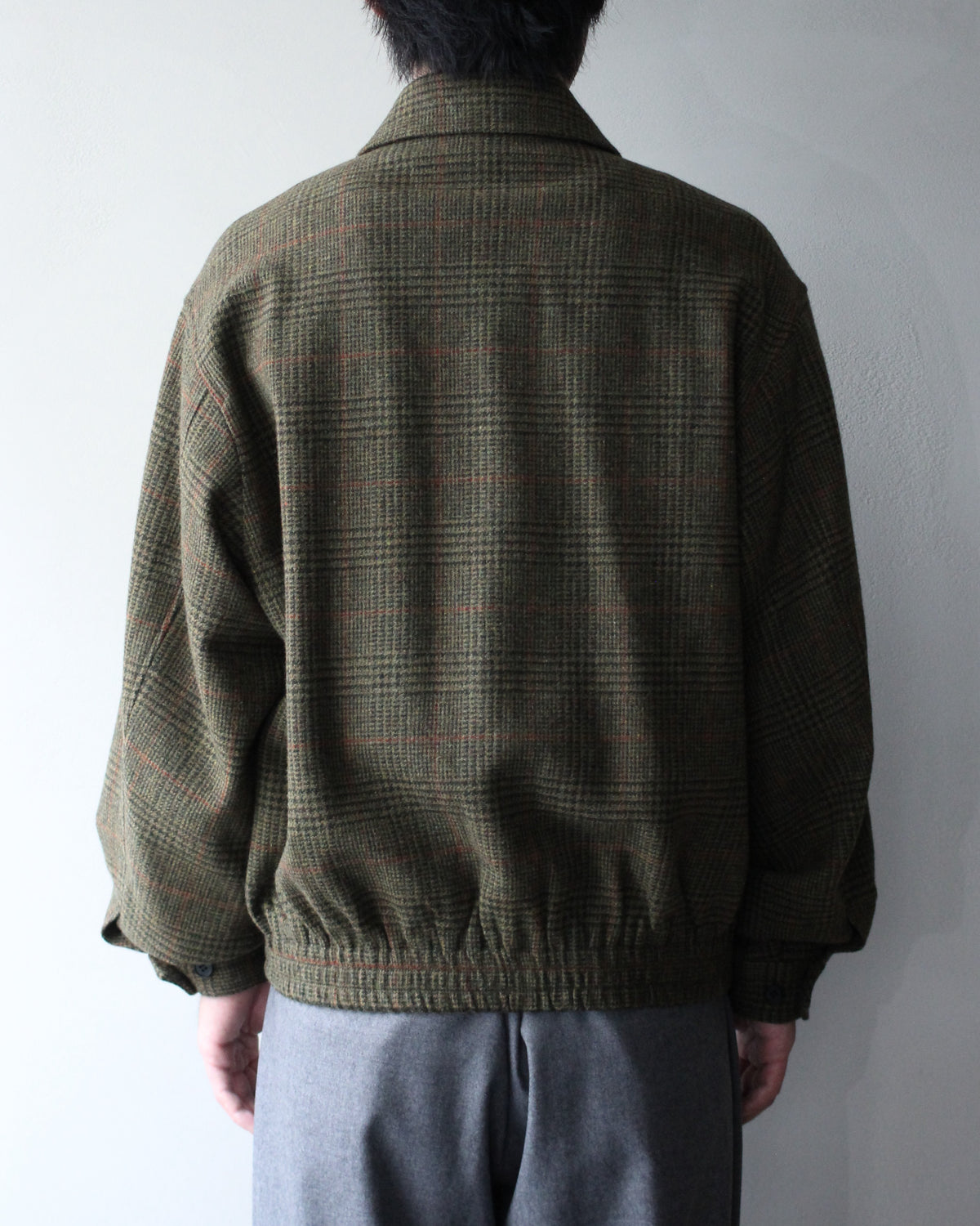 ssstein/BRITISH TWEED HARRINGTON JACKET "TWEED CHECK"