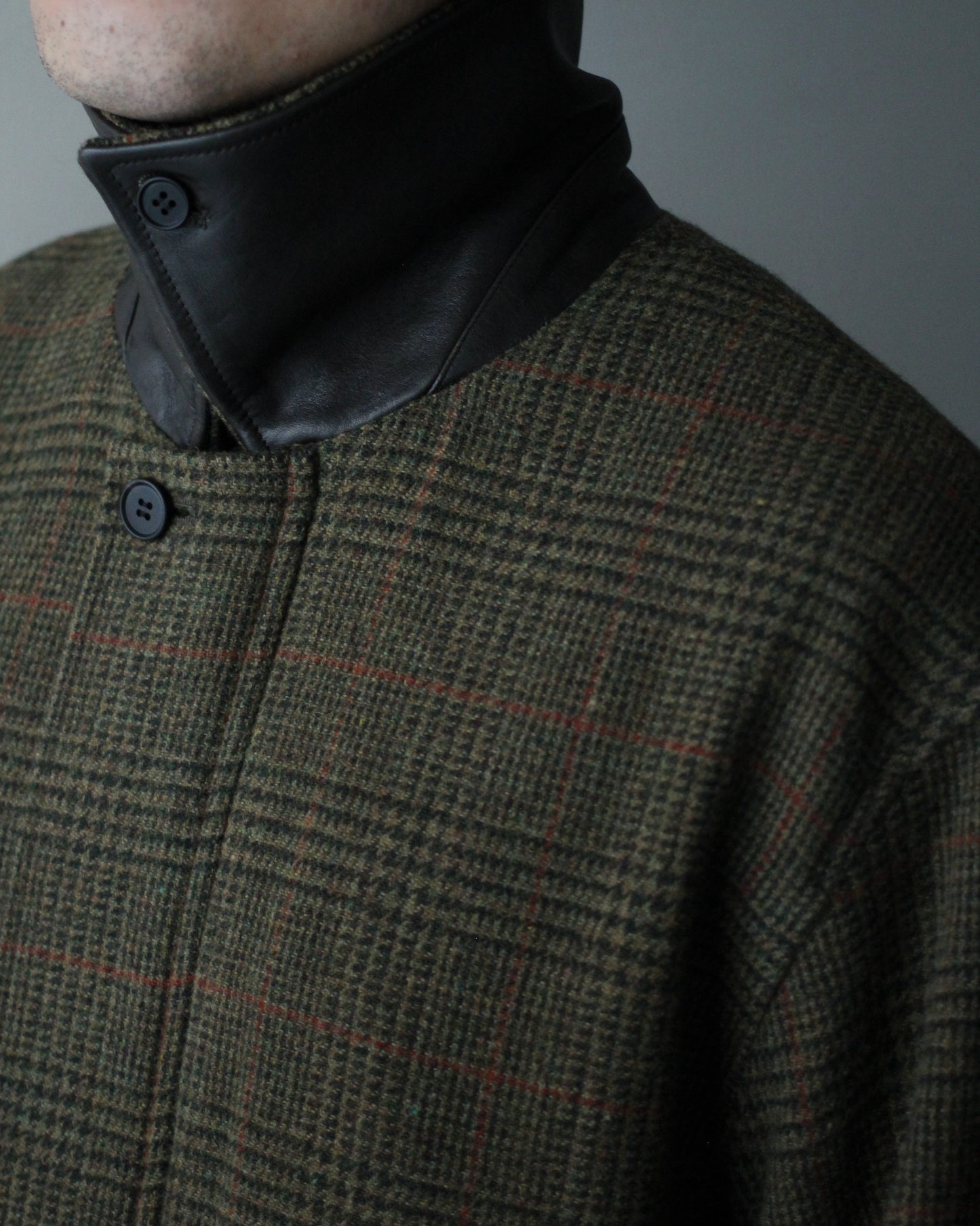 ssstein/BRITISH TWEED HARRINGTON JACKET "TWEED CHECK"