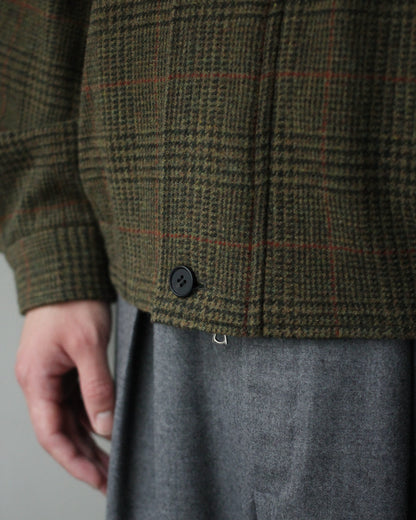 ssstein/BRITISH TWEED HARRINGTON JACKET "TWEED CHECK"