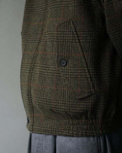 ssstein/BRITISH TWEED HARRINGTON JACKET "TWEED CHECK"