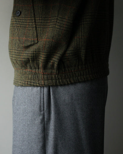 ssstein/BRITISH TWEED HARRINGTON JACKET "TWEED CHECK"