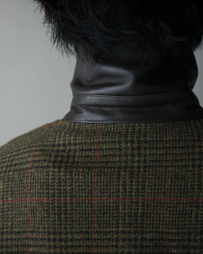 ssstein/BRITISH TWEED HARRINGTON JACKET "TWEED CHECK"