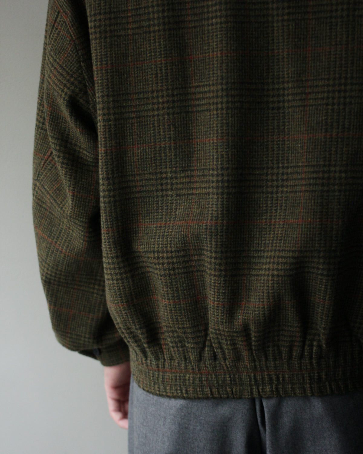 ssstein/BRITISH TWEED HARRINGTON JACKET "TWEED CHECK"