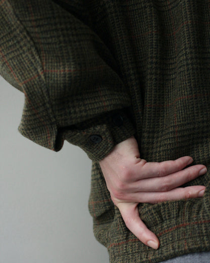 ssstein/BRITISH TWEED HARRINGTON JACKET "TWEED CHECK"