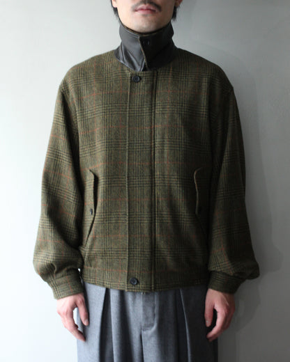 ssstein/BRITISH TWEED HARRINGTON JACKET "TWEED CHECK"