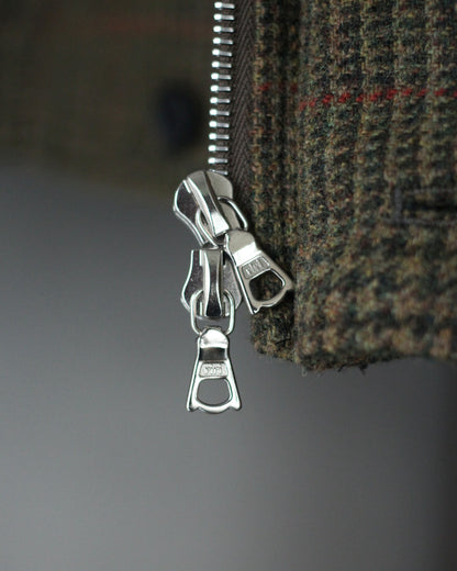 ssstein/BRITISH TWEED HARRINGTON JACKET "TWEED CHECK"