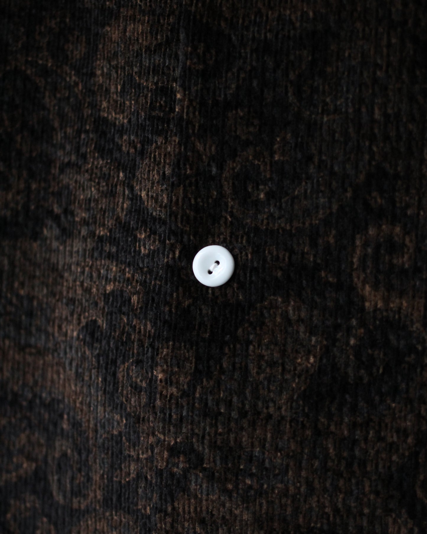 SOWBOW(蒼氓)/ONE PIECE COLLAR SHIRT（ワンピースカラーシャツ）PAISLEY CORD "BLACK"