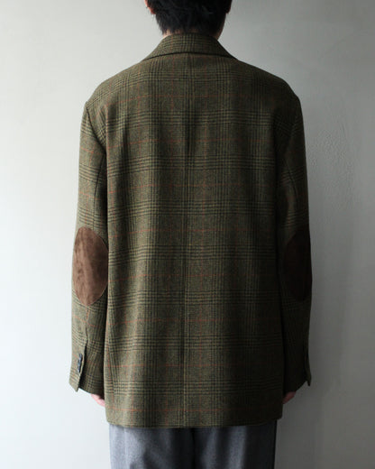 ssstein/BRITISH TWEED OVERSIZED PEAK LAPEL JACKET  "TWEED CHECK"
