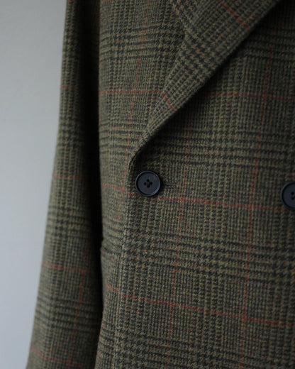 ssstein/BRITISH TWEED OVERSIZED PEAK LAPEL JACKET  "TWEED CHECK"