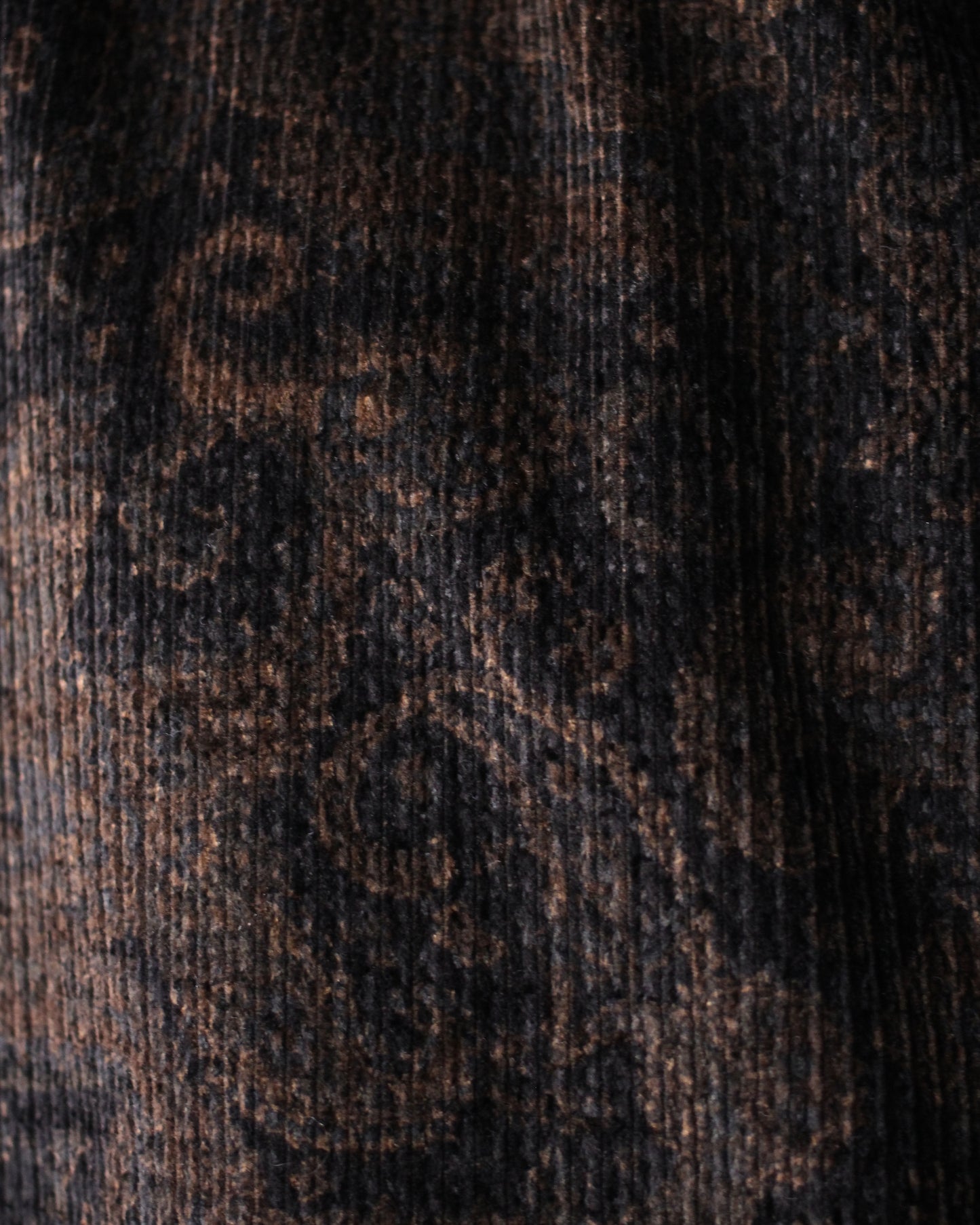 SOWBOW(蒼氓)/ONE PIECE COLLAR SHIRT（ワンピースカラーシャツ）PAISLEY CORD "BLACK"