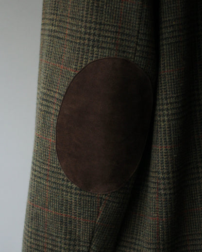 ssstein/BRITISH TWEED OVERSIZED PEAK LAPEL JACKET  "TWEED CHECK"