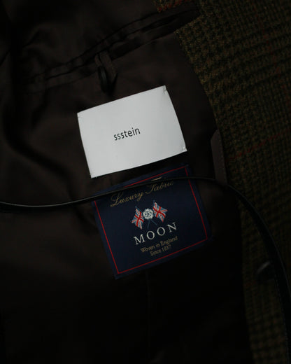 ssstein/BRITISH TWEED OVERSIZED PEAK LAPEL JACKET  "TWEED CHECK"