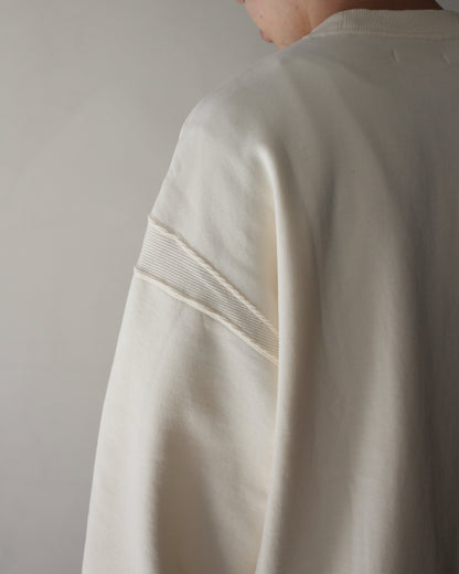 MATSUFUJI/BEADS EMBROIDERY SWEAT SHIRT "OFF"