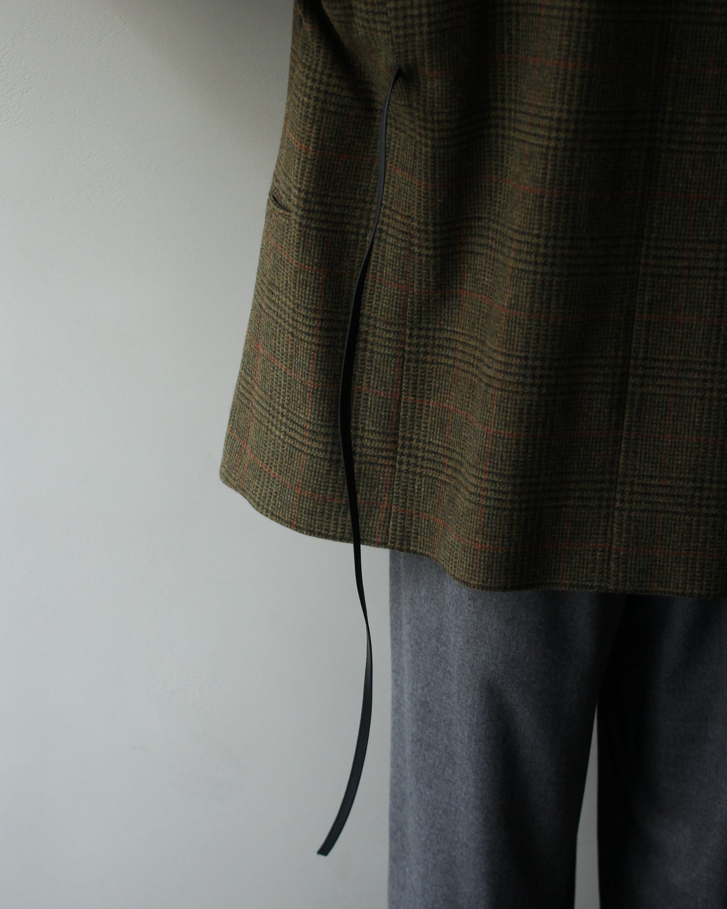 ssstein/BRITISH TWEED OVERSIZED PEAK LAPEL JACKET  "TWEED CHECK"